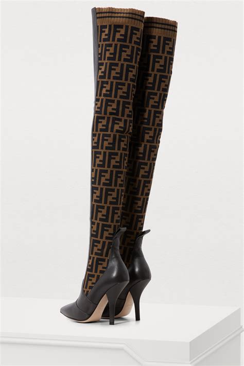 high heel fendi boots women|fendi high heel stockings.